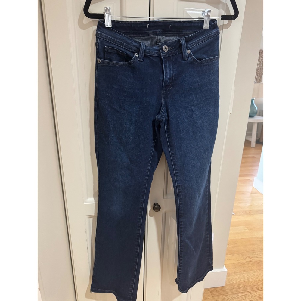 Womens Levi's Dark Wash Bootcut Jeans Denim Pants Size 6 EUC Stretch